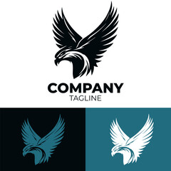  eagle logo with several color variants.