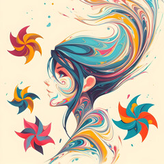 Fototapeta premium abstract floral background