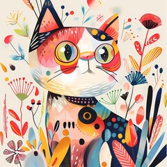 Cute_cat_illustration_with_whimsical_elements_playful_vibe
