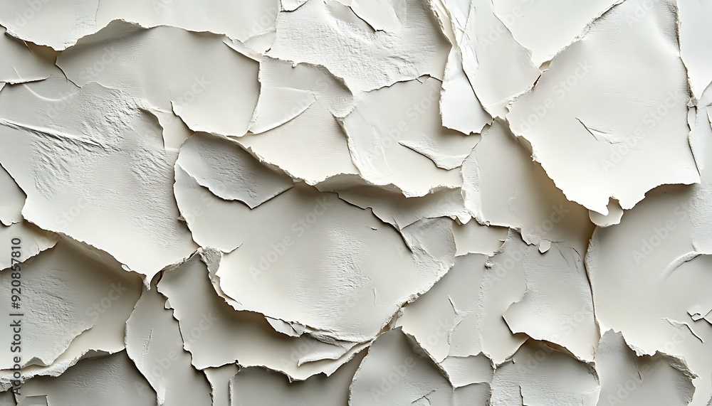 Poster background of torn paper with visible fibers and rough edges in neutral tones