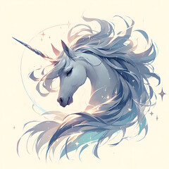 Obraz premium horse head illustration