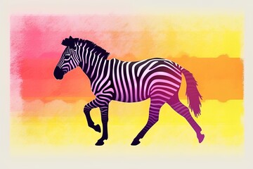 Fototapeta premium zebra illustration
