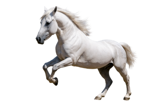 white horse pegasus isolated 