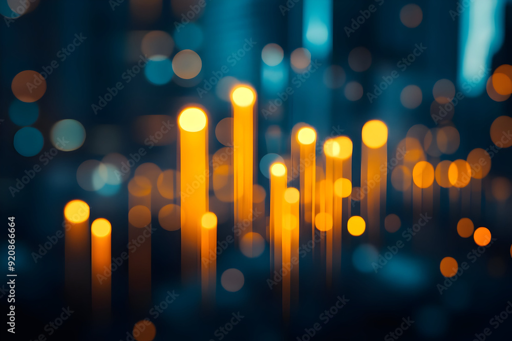 Aufkleber abstract bokeh lights with glowing colors create a dynamic and vibrant atmosphere, perfect for artis