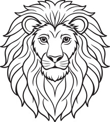 lion head vector