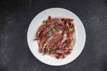 anchovies canned fish in oil fresh and tasty seafood meal food snack on the table copy space food background 