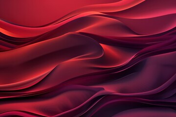 red fluid, silk background - 3D Render. Beautiful simple AI generated image