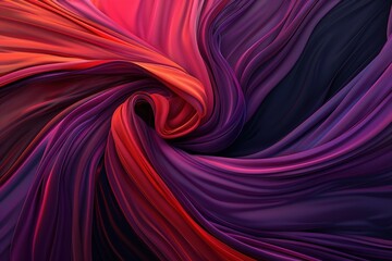 Obraz premium red fluid, silk background - 3D Render. Beautiful simple AI generated image