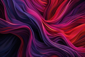 Obraz premium red fluid, silk background - 3D Render. Beautiful simple AI generated image