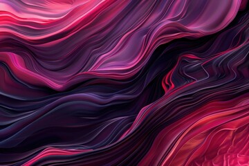 Vibrant abstract background with flowing purple, orange, and pink silk-like fabric textures creating a smooth, wavelike pattern.. Beautiful simple AI generated image