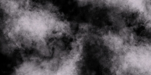Abstract dynamic particles with soft white and black clouds on dark background. Defocused Lights and Dust Particles. Black watercolor background for your design, watercolor background concept, vector