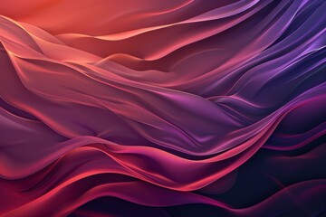 Obraz premium red fluid, silk background - 3D Render. Beautiful simple AI generated image