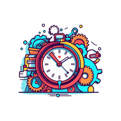 time management cartoon