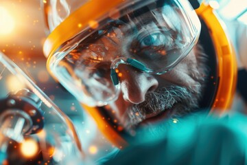 Multi-ethnic team of scientists collaborating on high-fidelity research