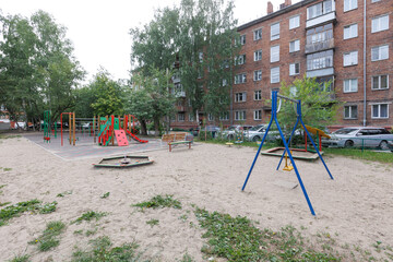 Fototapeta premium children's playground on the territory of an apartment building