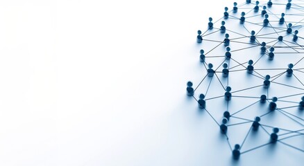 A photorealistic depiction of a global business networking structure