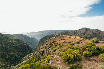 Naklejka premium The highest peak of Madeira Pico Ruivo