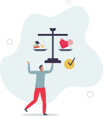 Wellness ability and medical treatment accessibility based on education.flat design with people.