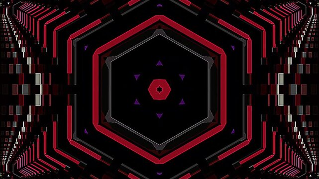 Abstract Kaleidoscope pattern with full colors. Magic mandala. 4k	