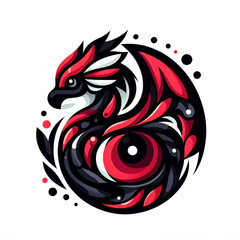 abstract dragon painting