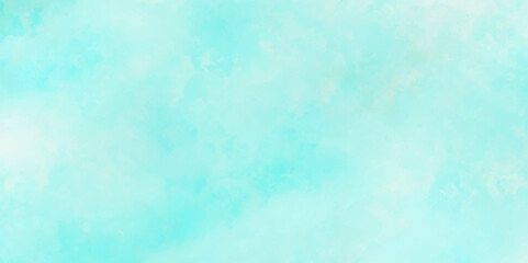 Natural shiny and soft light watercolor blurry cloudy blue sky wallpaper texture. Colorful beautiful sky blue color light grunge, wall background.