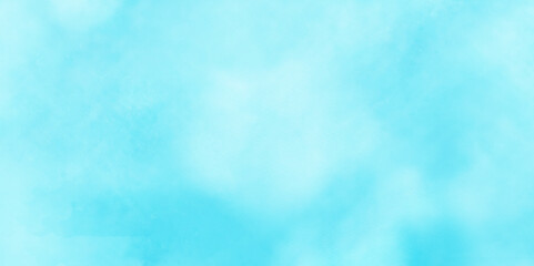 Natural shiny and soft light watercolor blurry cloudy blue sky wallpaper texture. Colorful beautiful sky blue color light grunge, wall background.