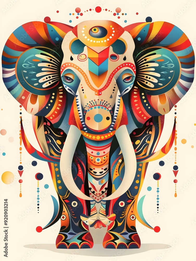 Poster blended svg with technical precision and whimsical style