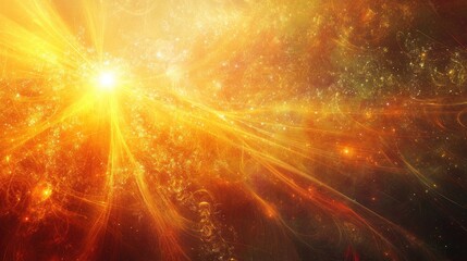 Fototapeta premium Abstract spiritual background featuring a blend of religious icons with flowing patterns and radiant light