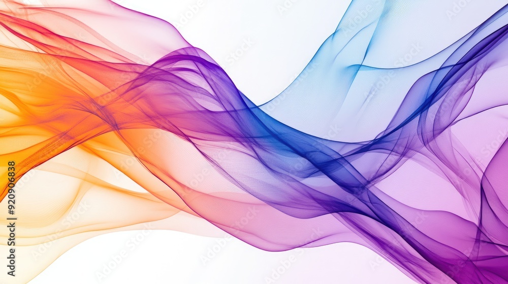 Aufkleber artistic abstract line paper backdrop with dynamic, overlapping lines and a splash of color, perfect