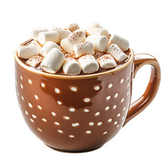 Hot Chocolate with Marshmallows in a mug png