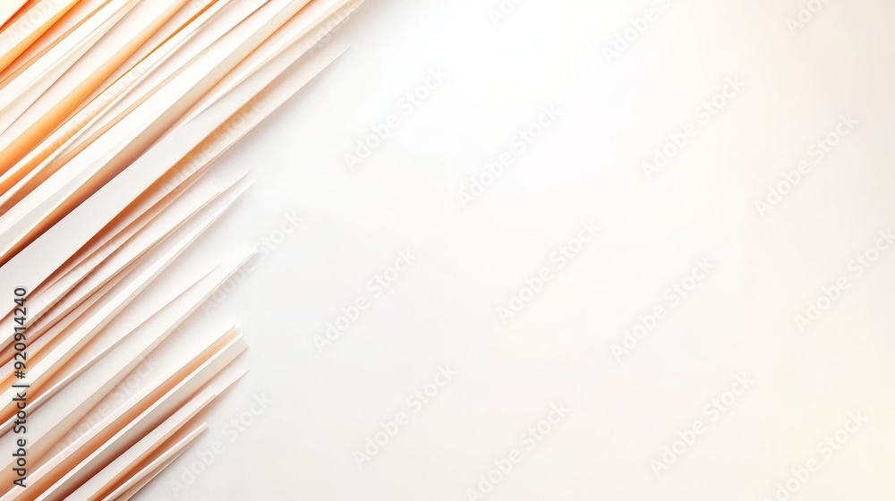 Poster dynamic white background with subtle diagonal light effect for creative designs