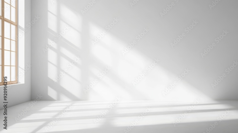 Aufkleber clean white background with soft shadows for product presentations and design projects