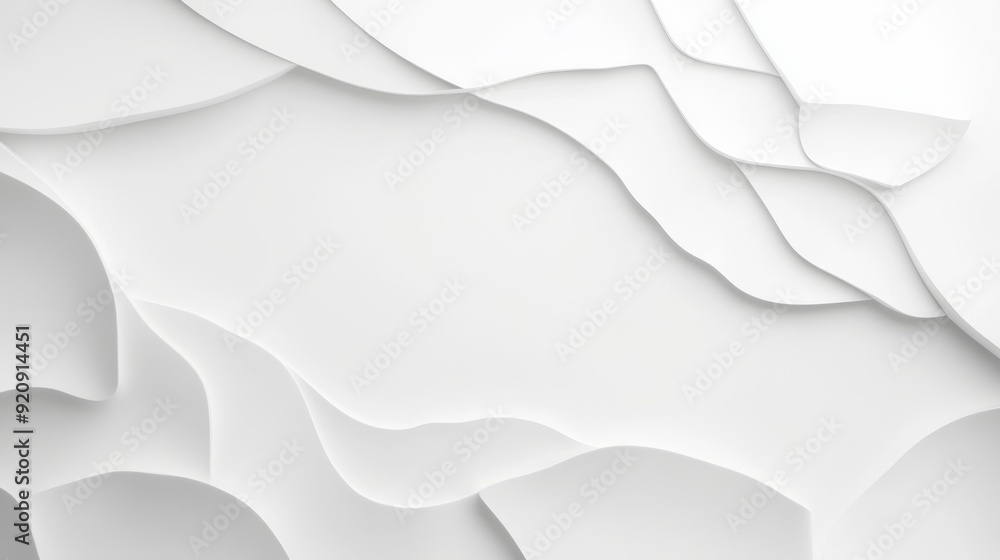 Poster soft gradient lighting on white background for modern design concepts