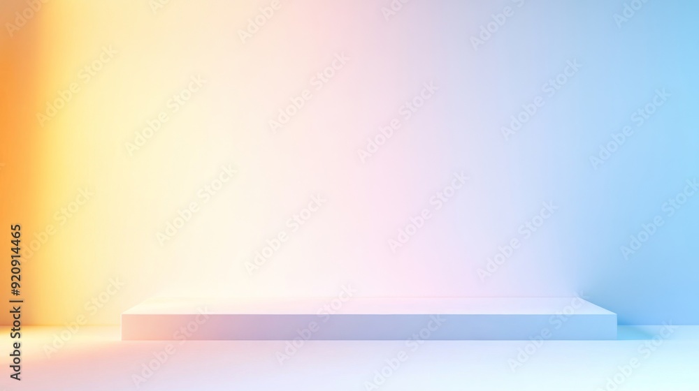 Aufkleber clean white background with subtle light gradient for modern design layouts