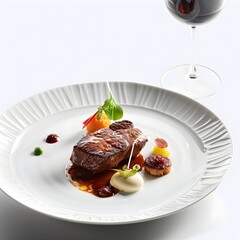 Intricate Plating of Multi Course Tasting Menu Highlighting Refined Flavor Profiles