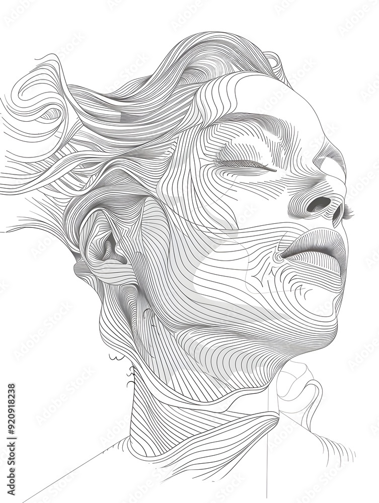 Poster minimalist graphics with svg style on white background