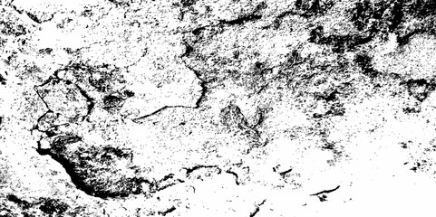 Vector old blank cracked scratch wall grunge dirty dust urban overlay black and white distress grainy effect texture.