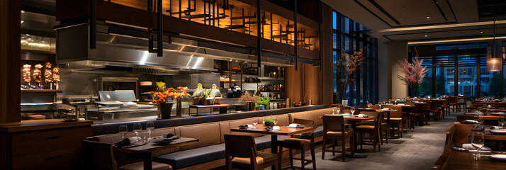 Inviting Ambience & Transparent Gluten-Free Food Preparation at a Modern Restaurant