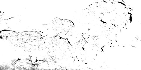 Fototapeta premium Vector old blank cracked scratch wall grunge dirty dust urban overlay black and white distress grainy effect texture.