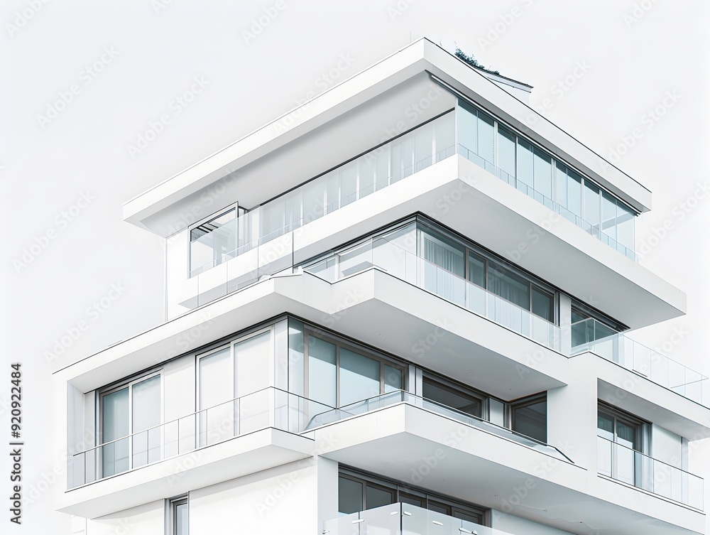 Poster striking architectural svg style photo with geometric patterns and minimalist design