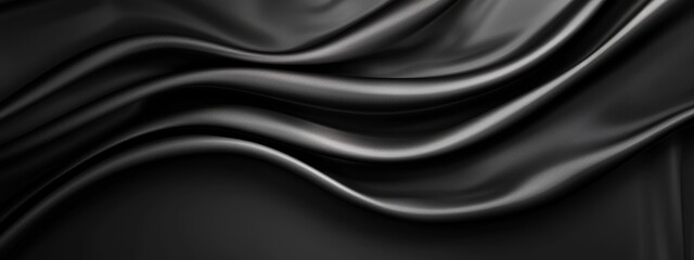 Fototapeta premium A monochrome image of undulating fabric, featuring light reflections atop and base