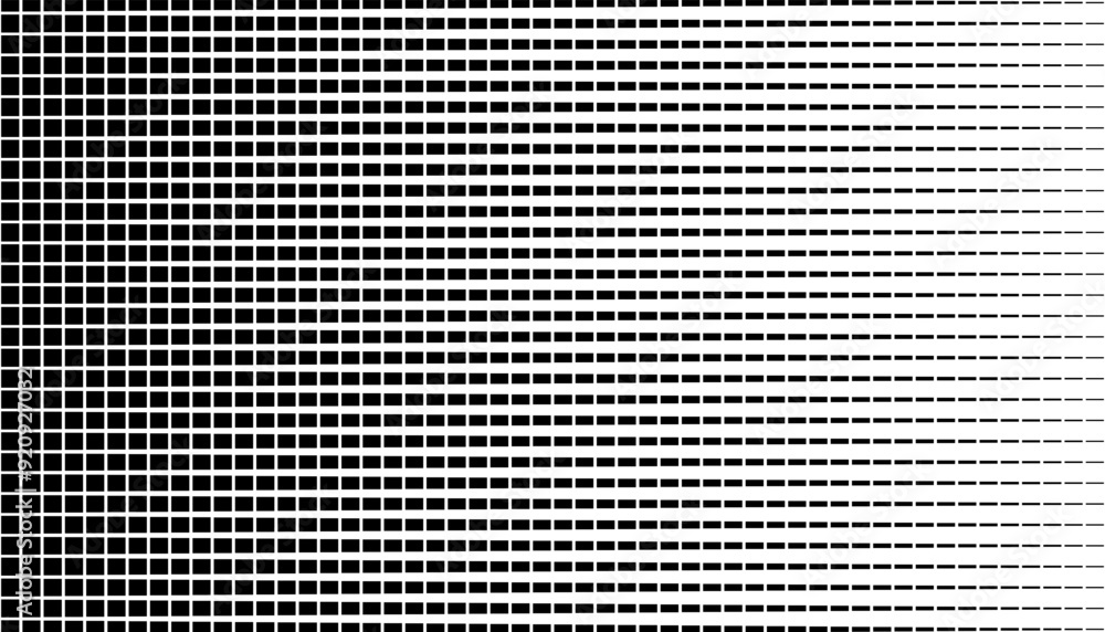 Poster black and white seamless transition pattern. halftone texture for background and jersey design. mode