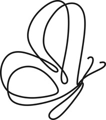 Monoline Butterfly