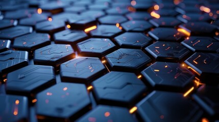 Obraz premium Geometric abstract background with simple hexagonal elements