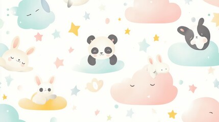 A delightful cute wallpaper featuring adorable animals