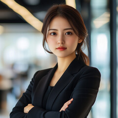 Naklejka premium portrait of a business woman