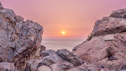 Fototapeta premium Promenade du Cap Spartel, Tanger, Maroc