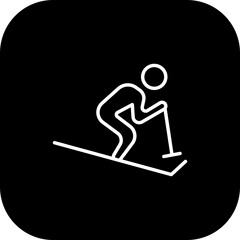 Fototapeta premium Skiing Icon Design