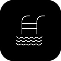 Obraz premium Swimming pool Icon Design