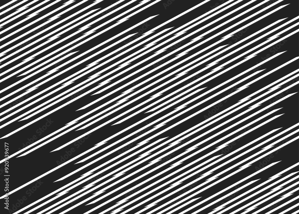 Poster Abstract background with diagonal zigzag stripes pattern